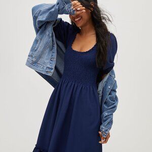 Hill House Home The Louisa Nap Dress - Navy Crepe Size M